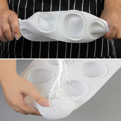 AFINSEA 3D ball sphere mold flexible silicone emphasizes durable, reusable material.