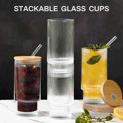 AFINSEA dishwasher-safe glass set simplifies cleaning after use.