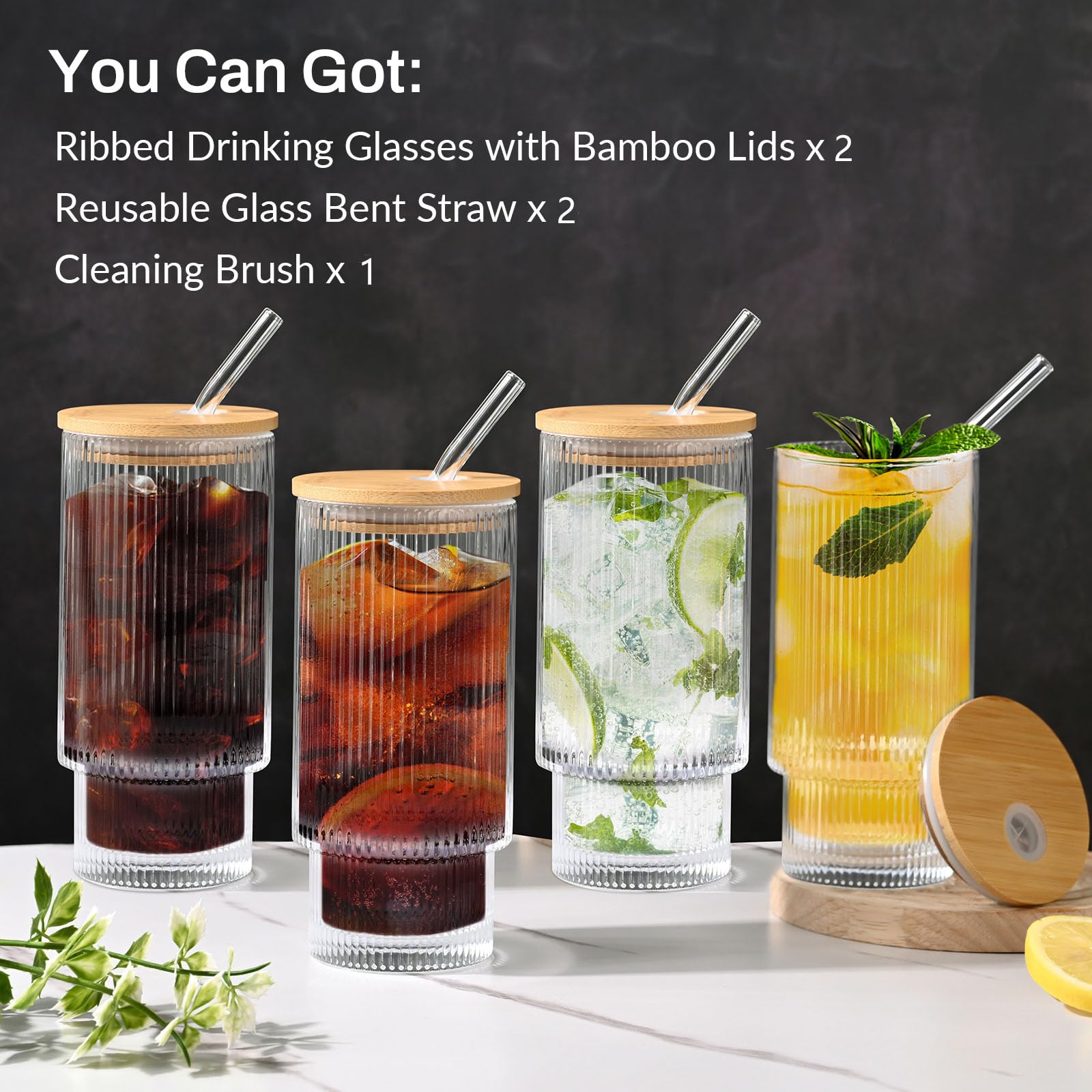 AFINSEA clear glass shows vibrant drink colors at a glance.