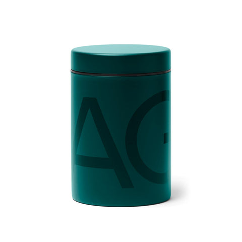 AG1 canister with a wide-mouth opening for easy scooping and refills.