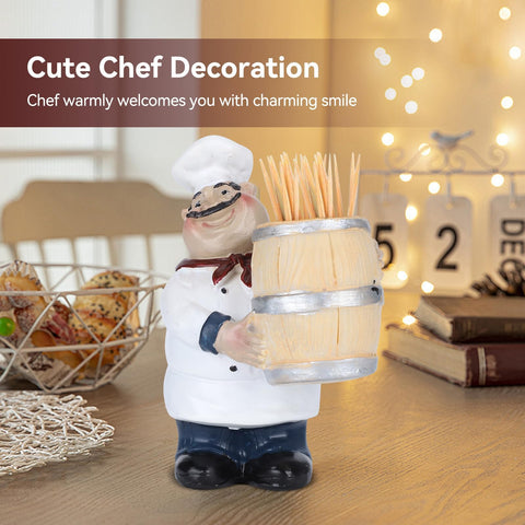 Agatige Italian chef toothpick dispenser for efficient service in cafes