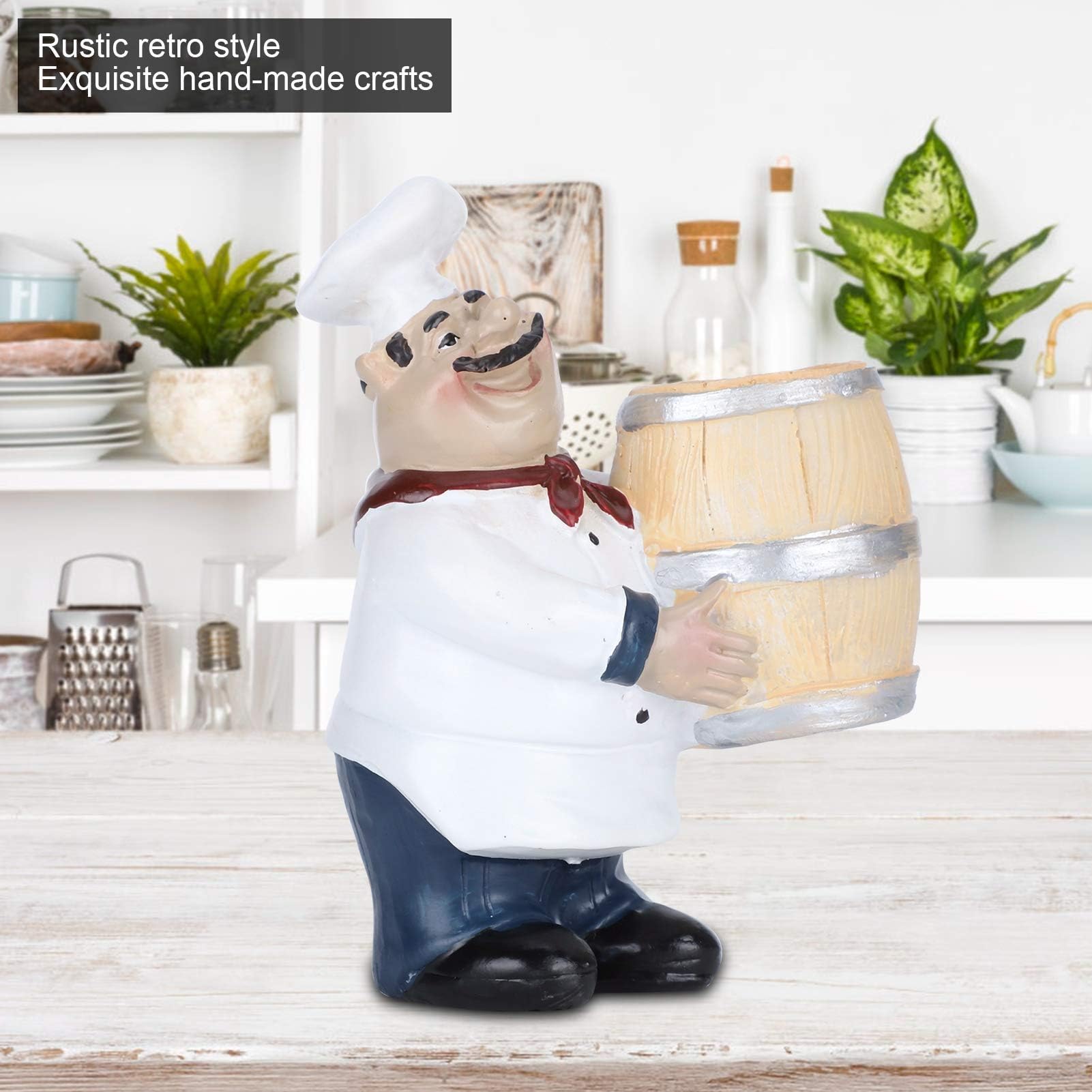 Agatige fat chef figurine brings whimsy while organizing toothpicks
