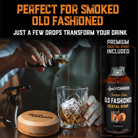 Aged & Charred torch delivers precise heat for quick smoking