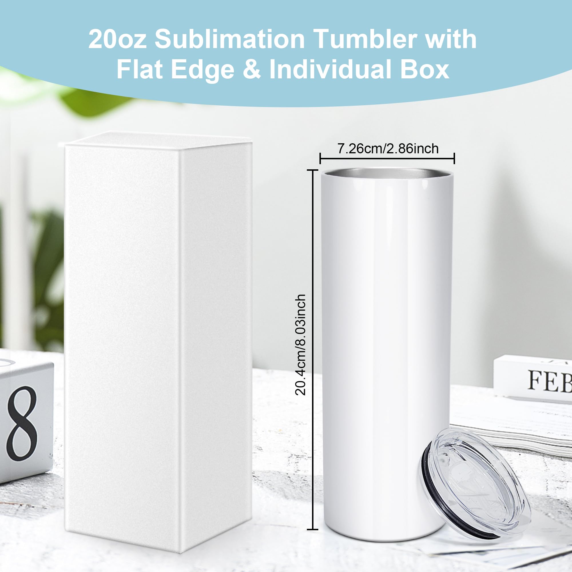 AGH 10-pack sublimation tumblers in individual boxes for gifting