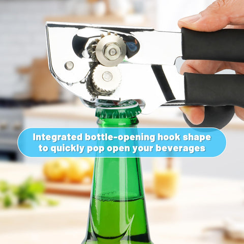 AGIgear commercial can opener compact and hangable for tidy storage.