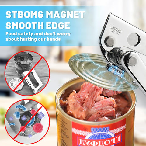 AGIgear commercial can opener durable stainless body resists rust over time.