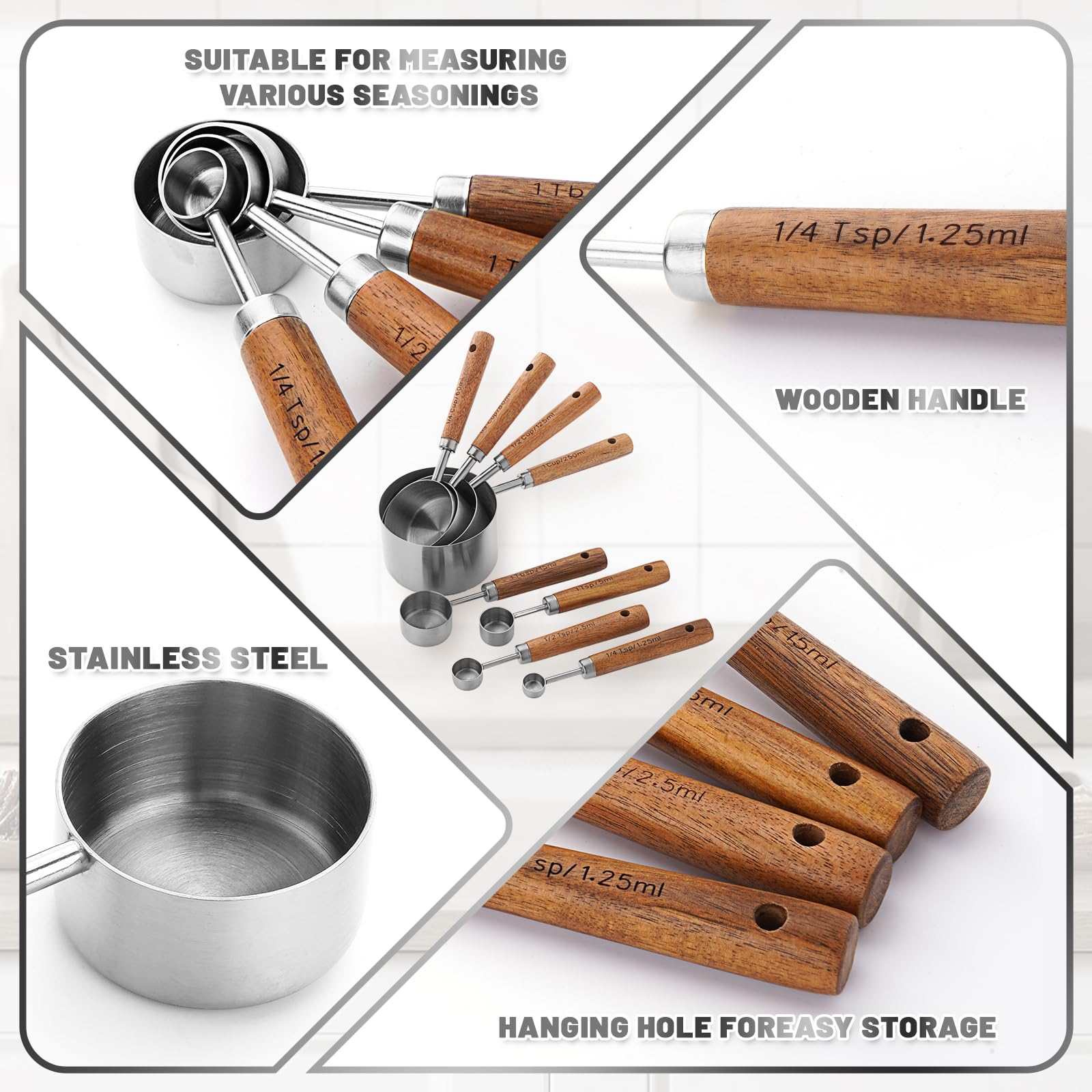 AGIgear ergonomic oak handles provide secure grip even with wet hands