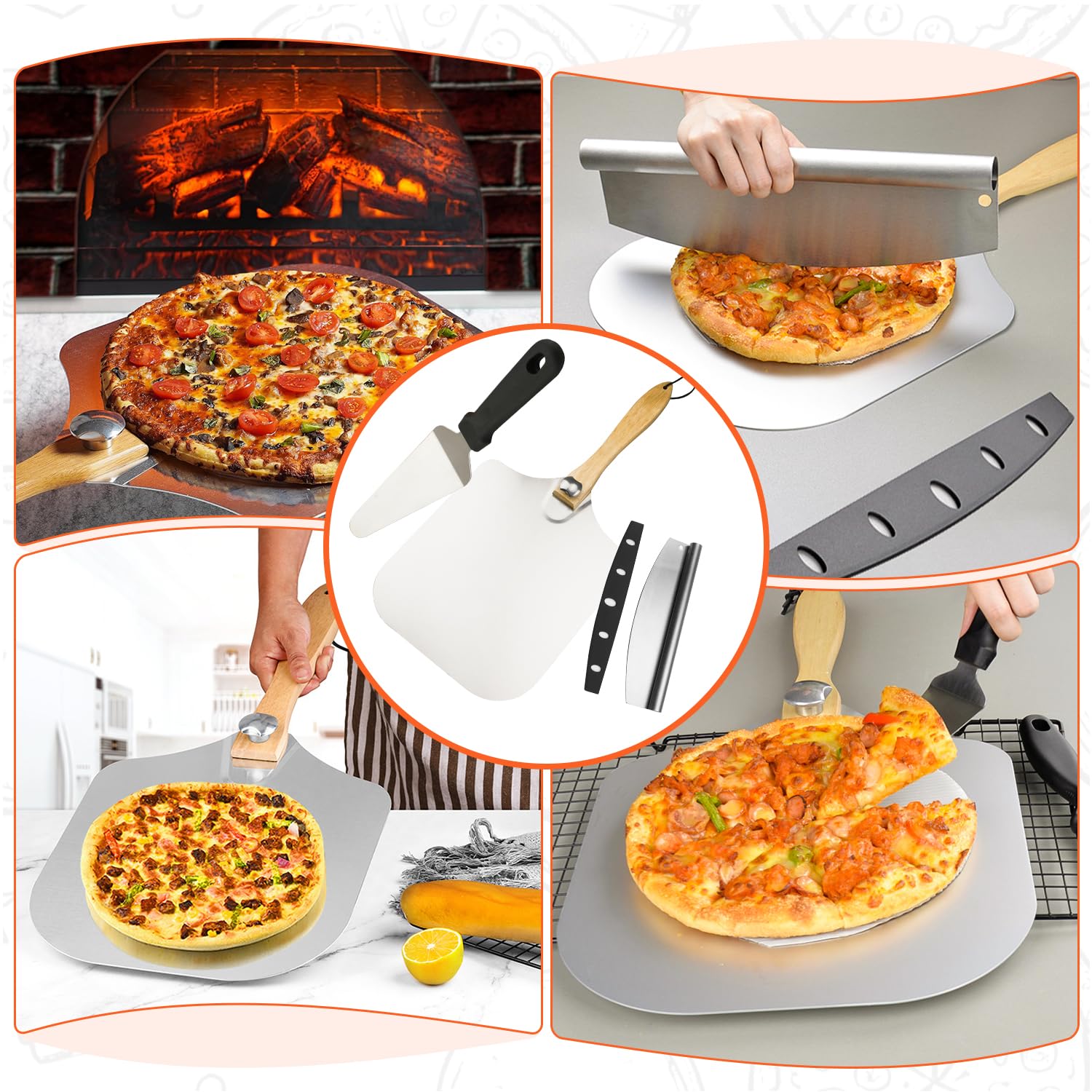 AGIgear adjustable handle allows stable maneuvering around the pie