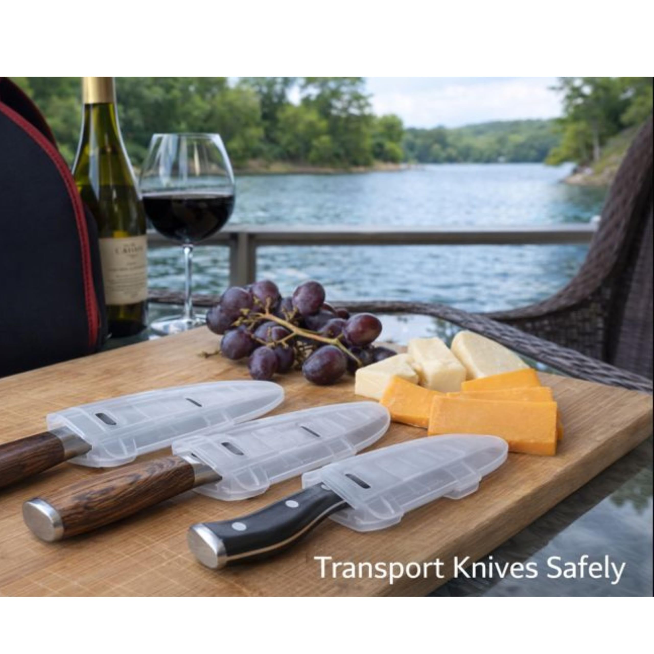 Agilux Blade Guard fits most standard knives and protects blades during storage.