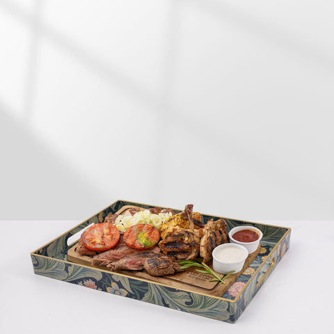 AGIOTA tray shown on coffee table or ottoman