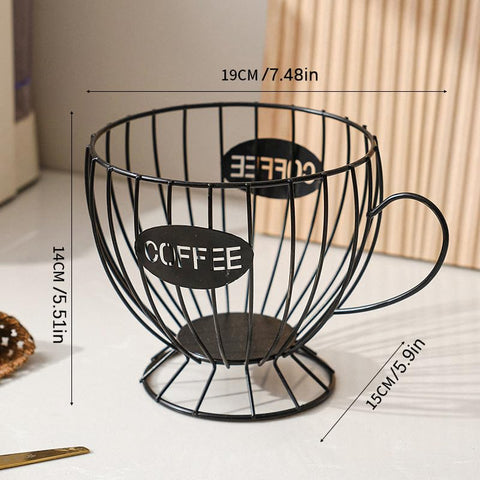 Agirlvct coffee bar organizer neatly accessorized on countertop