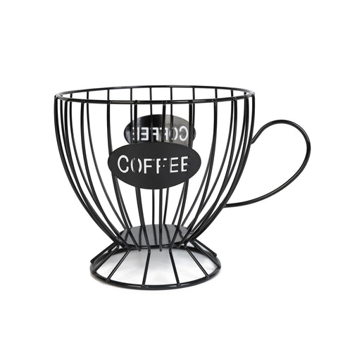 Agirlvct coffee pod holder front view showing organized K-Cups on counter