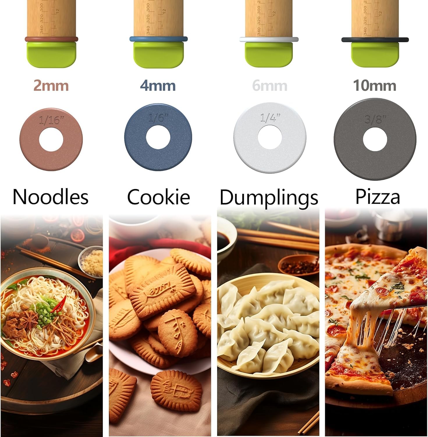 Aguegro silicone pastry mat keeps surfaces clean while dough rests.