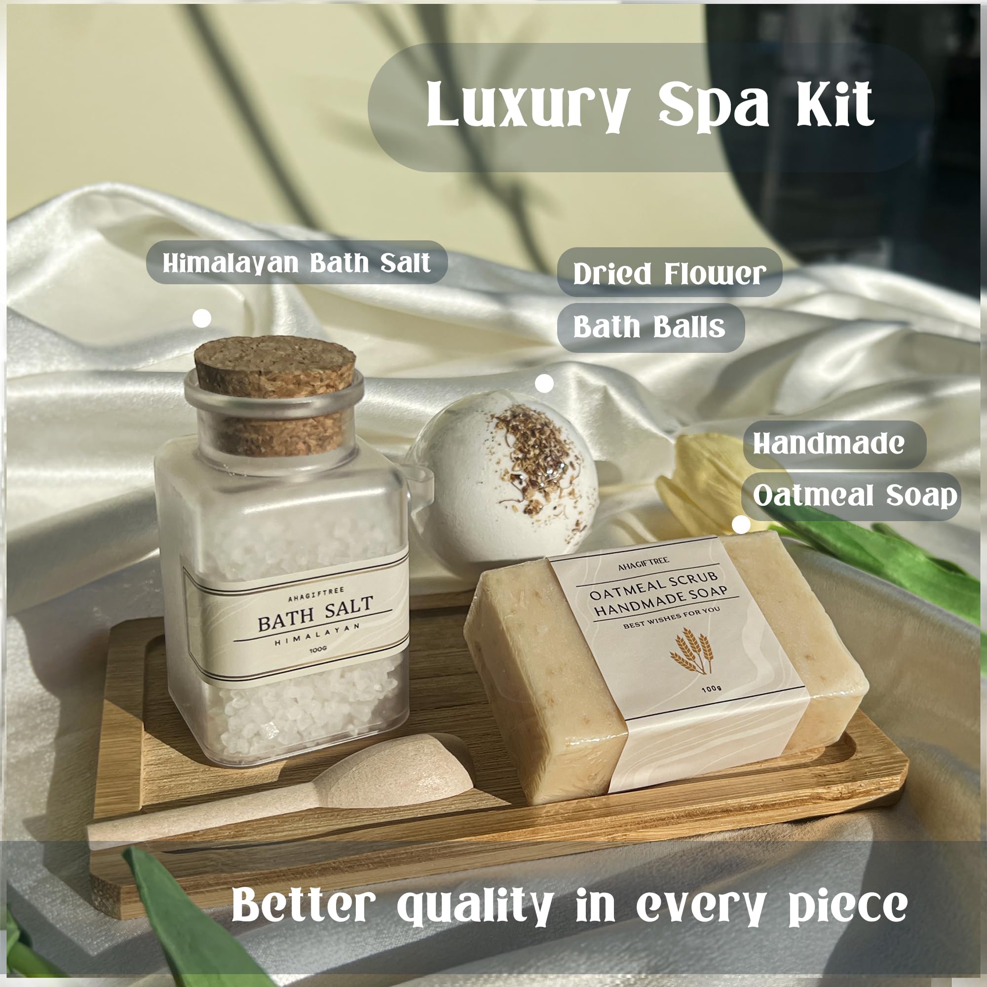 AHAGIFTREE soy candle offers a gentle fragrance to create a relaxing atmosphere.