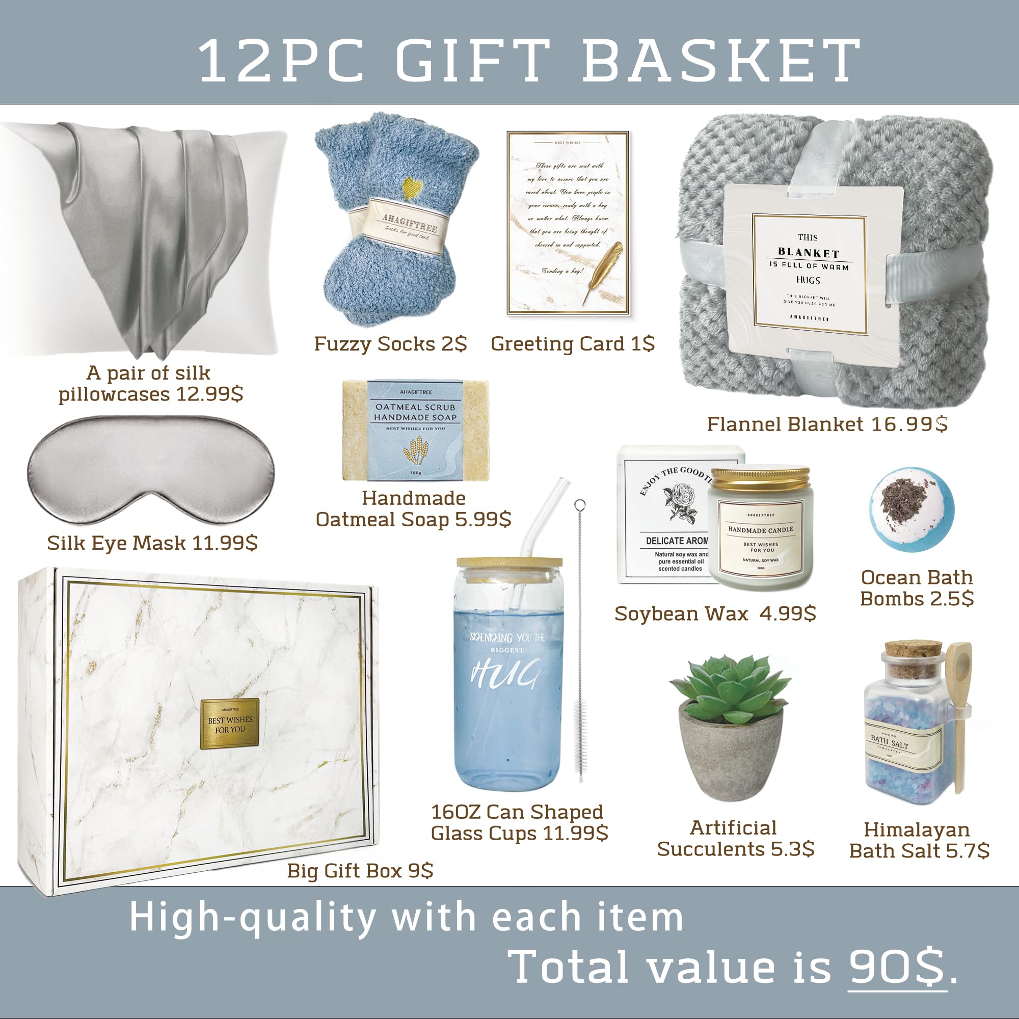 AHAGIFTREE Cozy blanket, wraps her in warmth and comfort during downtime.