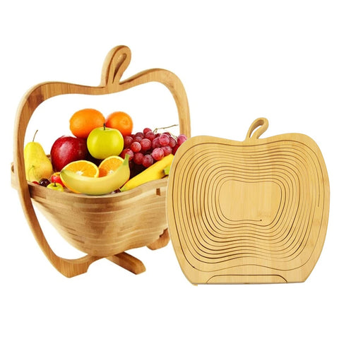 AHBLQD easy-clean bamboo fruit bowl maintains natural grain with damp cloth.