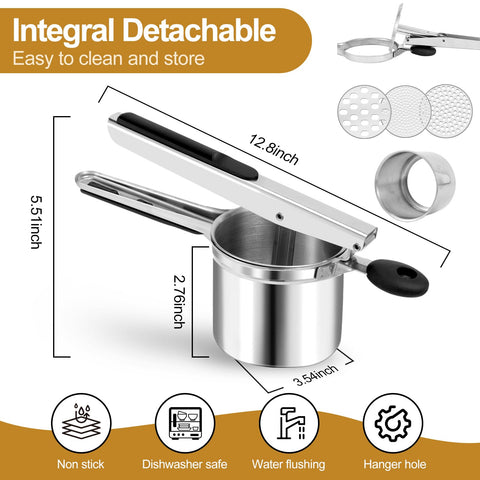 AHFLRITO stainless steel body resists staining and rust