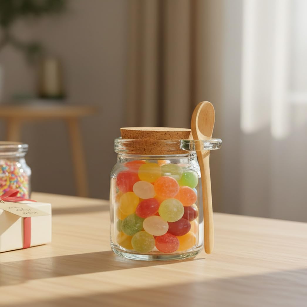 Ahhute corks 12-pack paired with jars for secure sealing