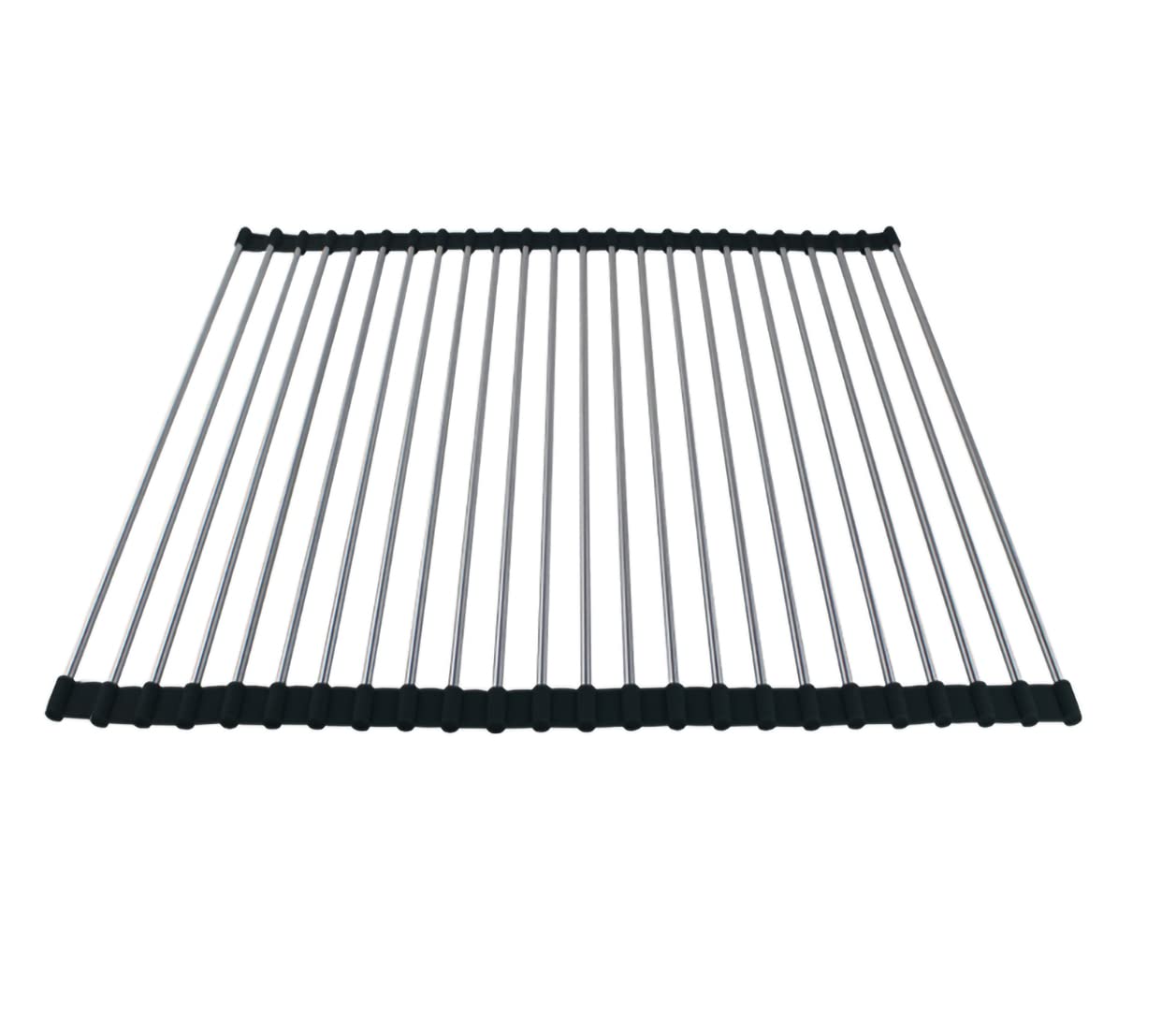 Ahyuan roll-up dish drying rack over sink assembly for efficient air drying.