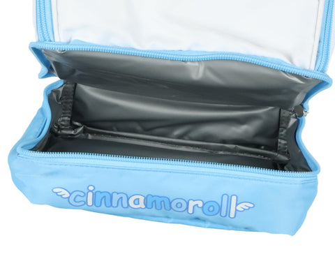 AI ACCESSORY INNOVATIONS Hello Kitty Cinnamoroll lunch tote vinyl accents for durable look.