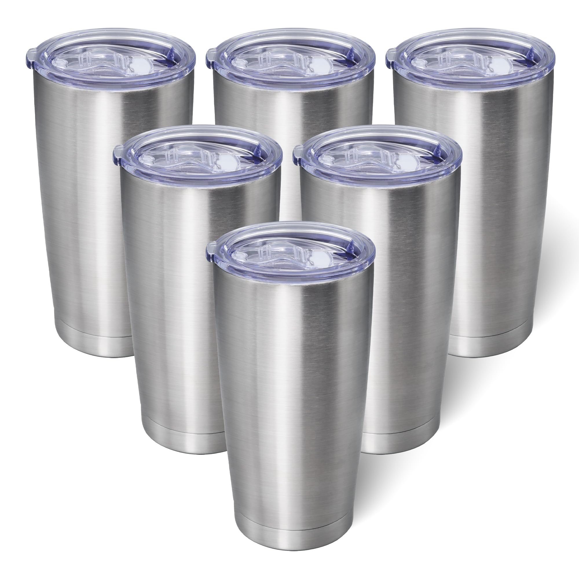 AIANJI 20oz tumbler with lid, stainless steel, double-wall insulation for hot or cold drinks