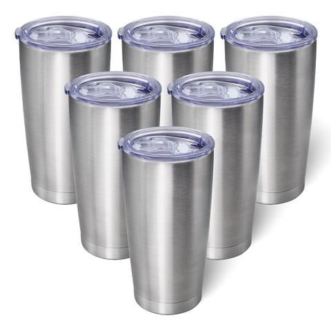 AIANJI 20oz tumbler with lid, stainless steel, double-wall insulation for hot or cold drinks