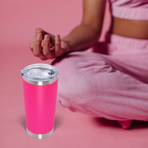 AIANJI tumbler with powder-coated finish offers durable, comfortable grip and style.