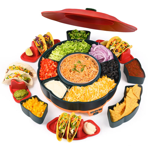 AIBAOLAO Taco Tuesday Kit rotation base enabling easy topping access
