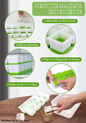 Aibirui crystal-clear ice for cocktails, coffee, and fruit cubes during gatherings.