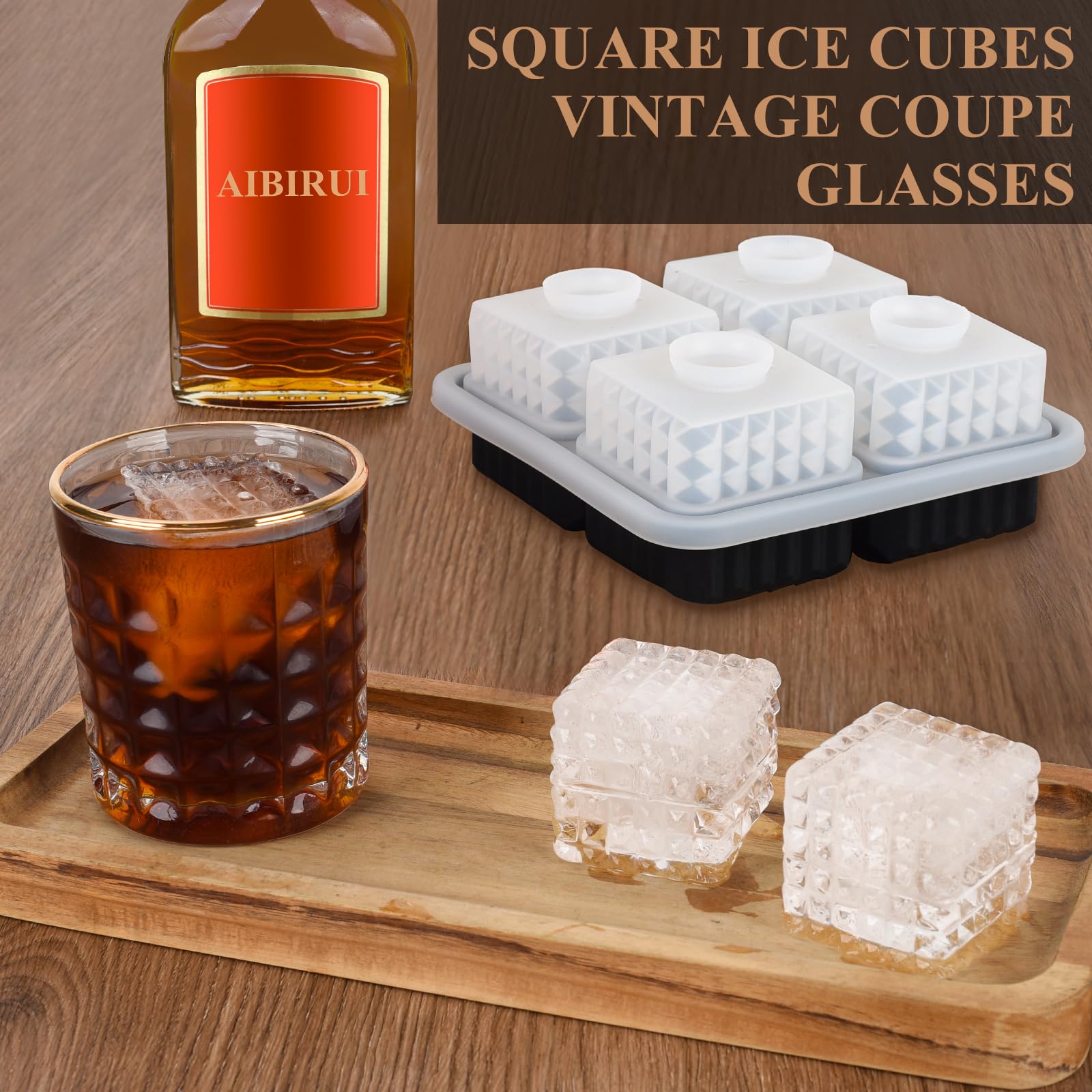 Aibirui gift-ready home bar ice mold for cocktail lovers.