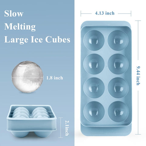 Aibirui ice ball mold with lid keeps ice clean and ready for freezing.