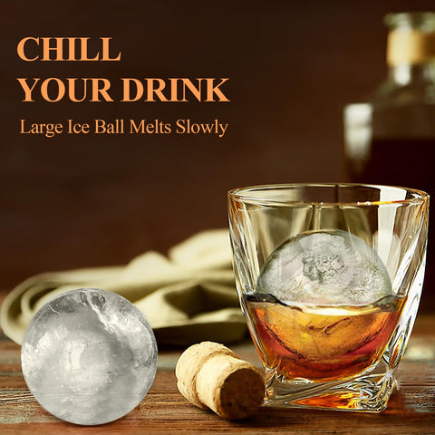 Aibirui multi-use ice sphere mold suits lemonade and sparkling water.