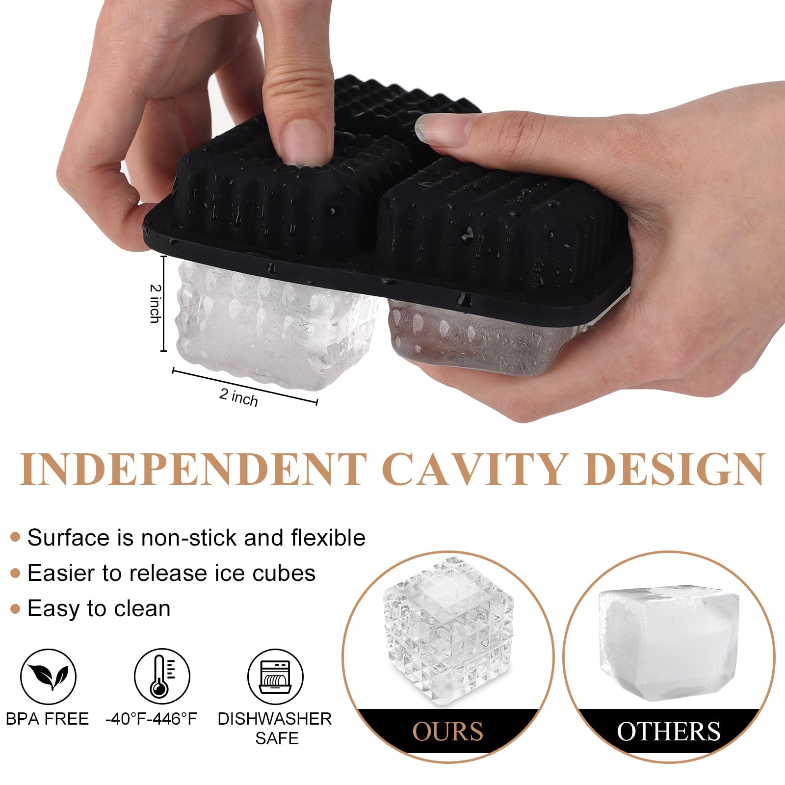 Aibirui spill-proof lid protects ice and keeps the freezer odor-free.