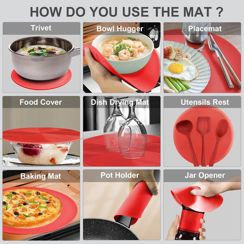 Aidacom adjustable-height cover adapts to different bowls for easy lifting