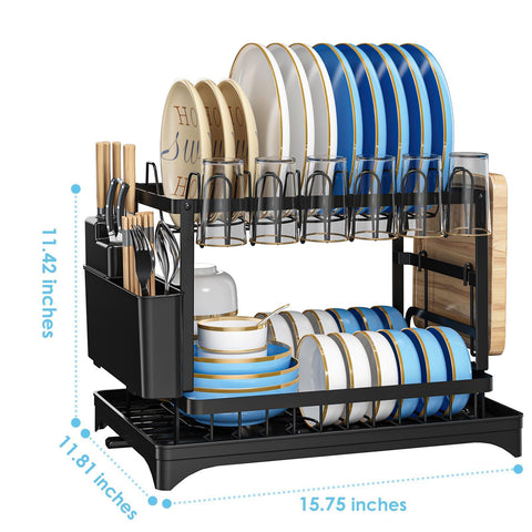 AIDERLY raised feet elevate the rack to protect countertops