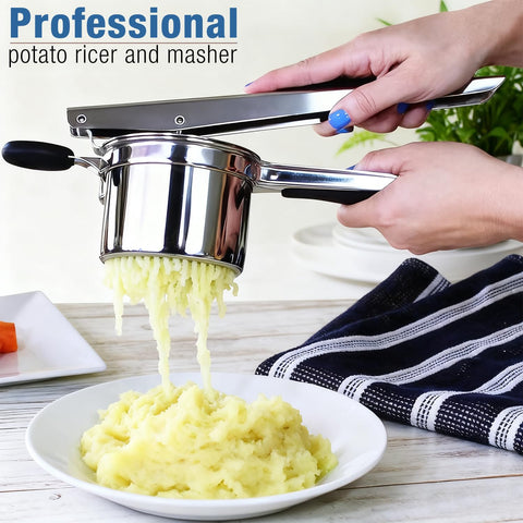 Deep basket AIDOIT potato ricer speeding up prep