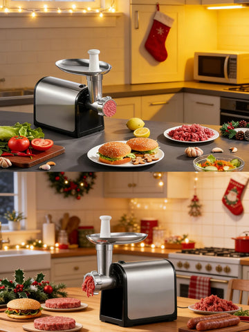 Aiheal meat grinder attachments show versatility for sausages, kibbeh, and burgers.