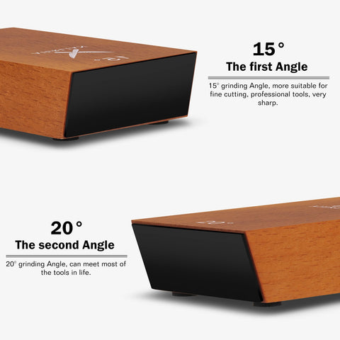 AIERLIAN knife sharpener with diamond disc removes dull edges quickly and effectively