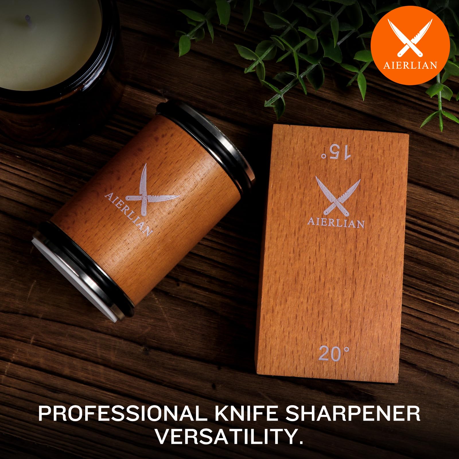 AIERLIAN knife sharpener gift pack displays premium kitchen tool set