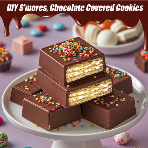 AIERSA food-grade silicone molds safe for freezer, microwave, and oven.
