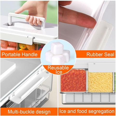 AIERSA Snackle Box container hidden handle enabling easy carry for on-the-go meals