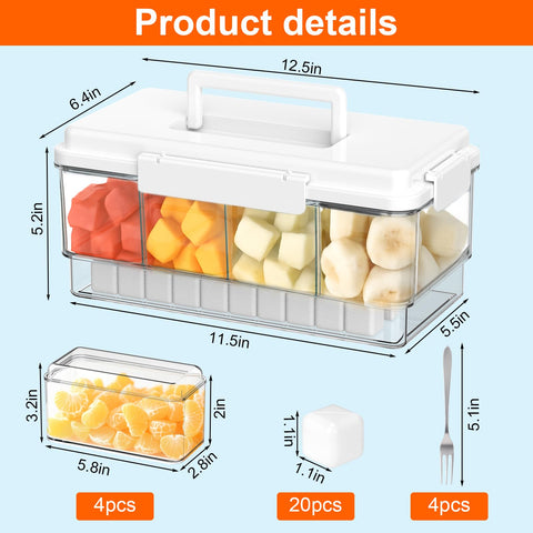 AIERSA Snackle Box container ice cubes ready for cooling of fresh foods