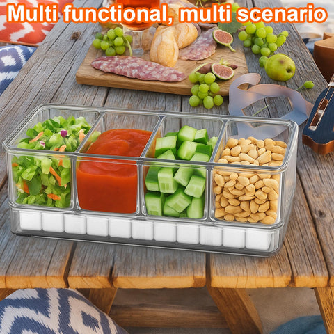 AIERSA Snackle Box container in-use scene emphasizing versatile event usage