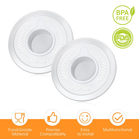 AIEVE removable center lid remains clear of paddle rotation during mixing