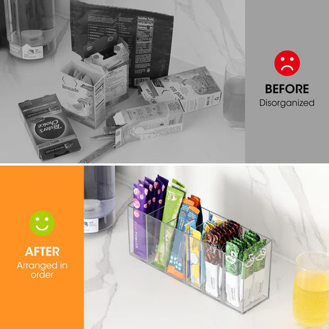AIEVE's clear acrylic design shows contents at a glance for quick selection.