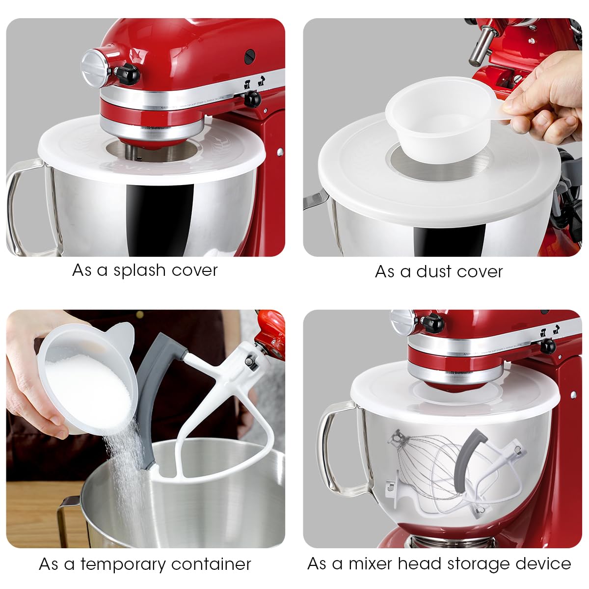 AIEVE dust-proof bowl cover protecting ingredients between batches