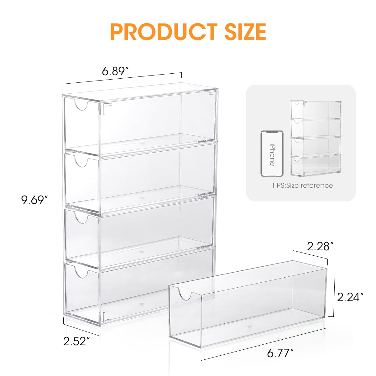 AIEVE dust-proof drawers minimize dust to keep packets cleaner during daily use.