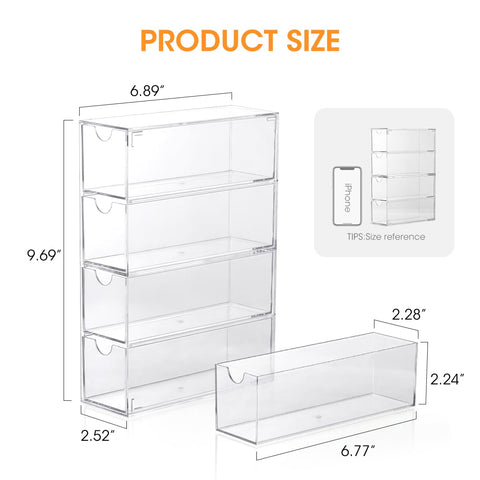 AIEVE dust-proof drawers minimize dust to keep packets cleaner during daily use.