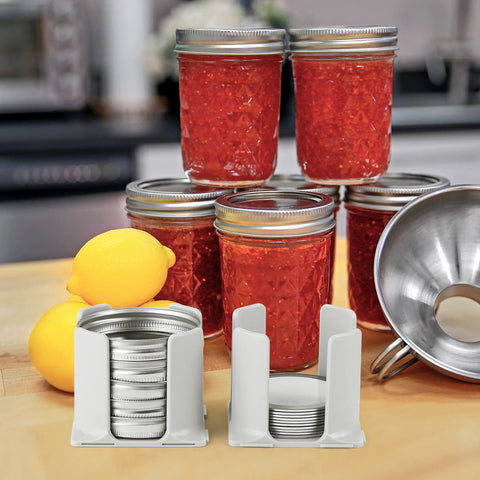 AIEVE kitchen organization solution keeps lids and rings ready when canning