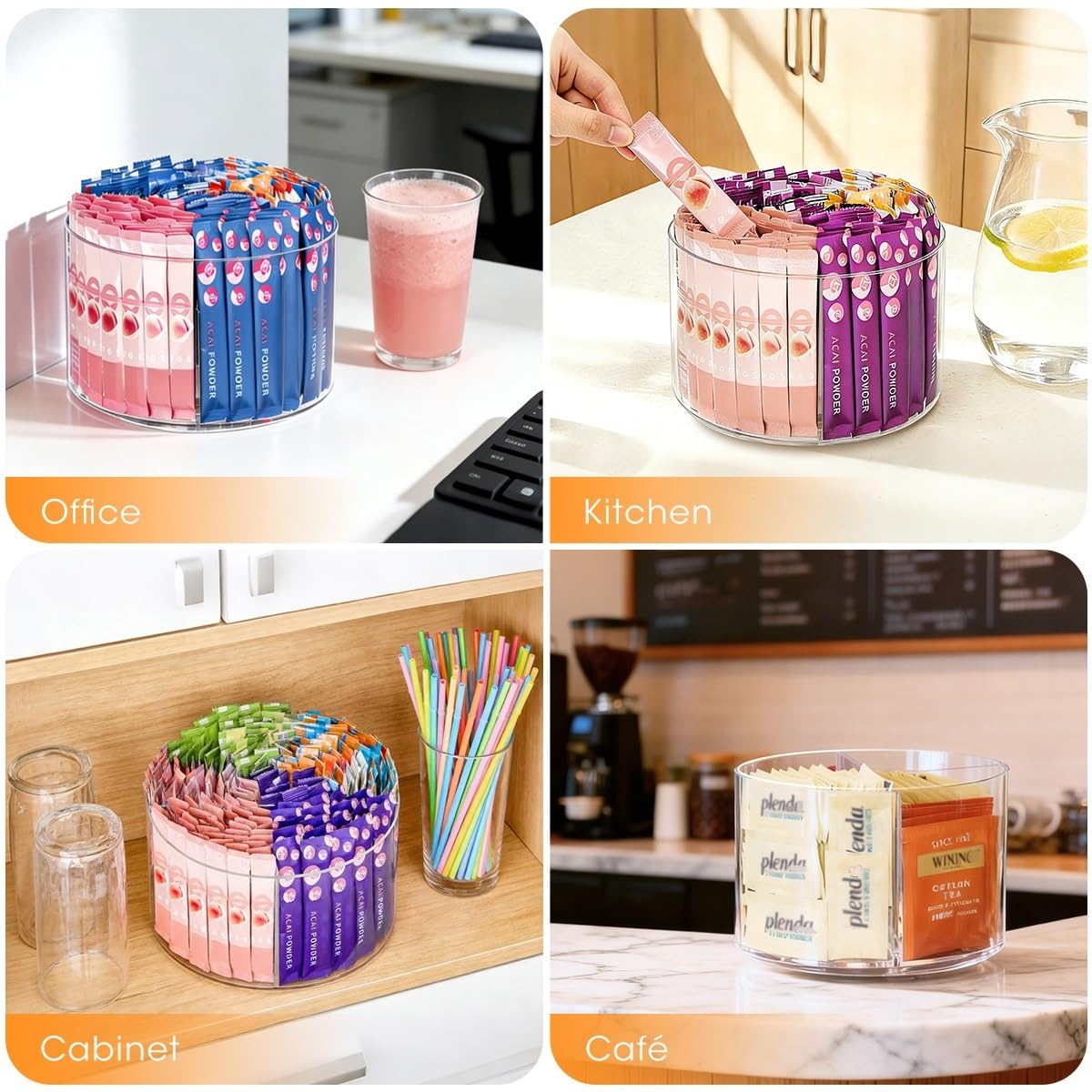 AIEVE office table top organizer doubles as clutter-free storage